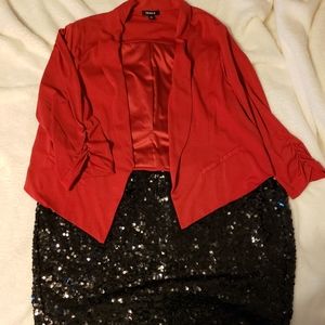 Torrid red blazer